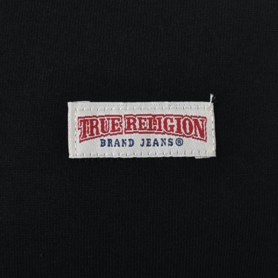 関税込み♪【TRUE RELIGION】GROOVY ロゴ★Tシャツ True Religion Rare Swreetwear T Shirt Golden Big Logo Black